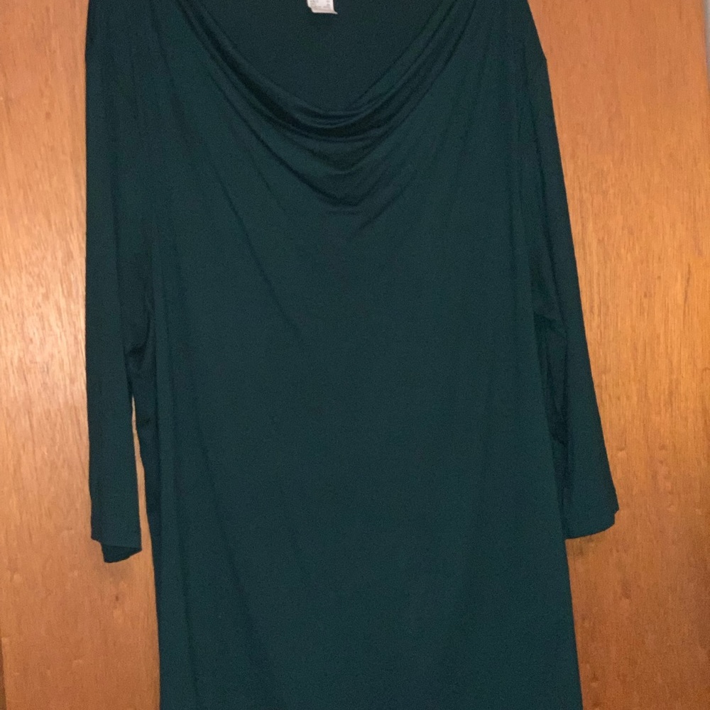 Ladies Tunic Draped Neck Blouse